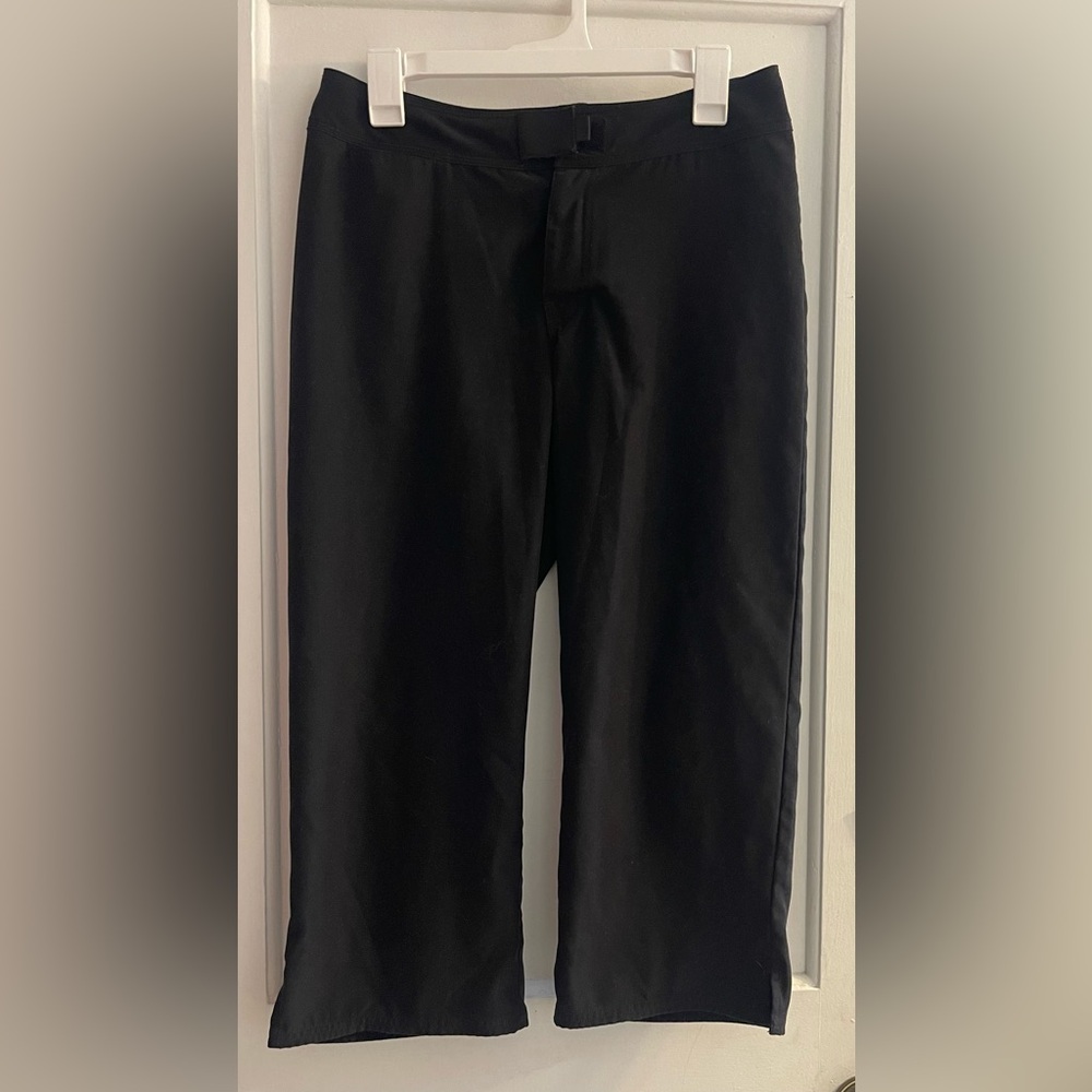Patagonia Patalona Black Wide Leg Crop Pants-Size 6
